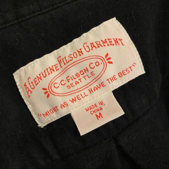 Thick black casual button down shirt - Picture 4 of 5